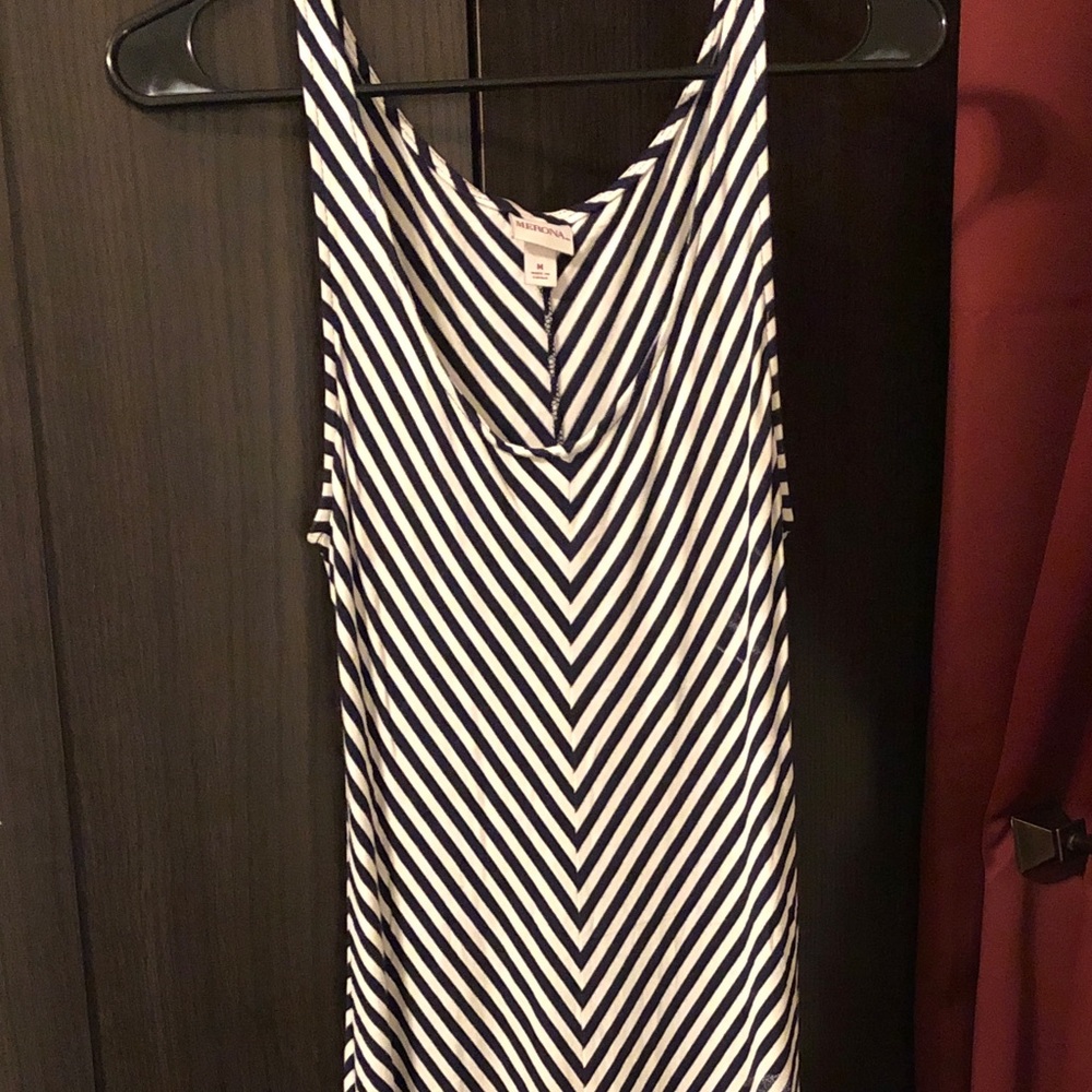 Stripped Tank Maxi Dress
